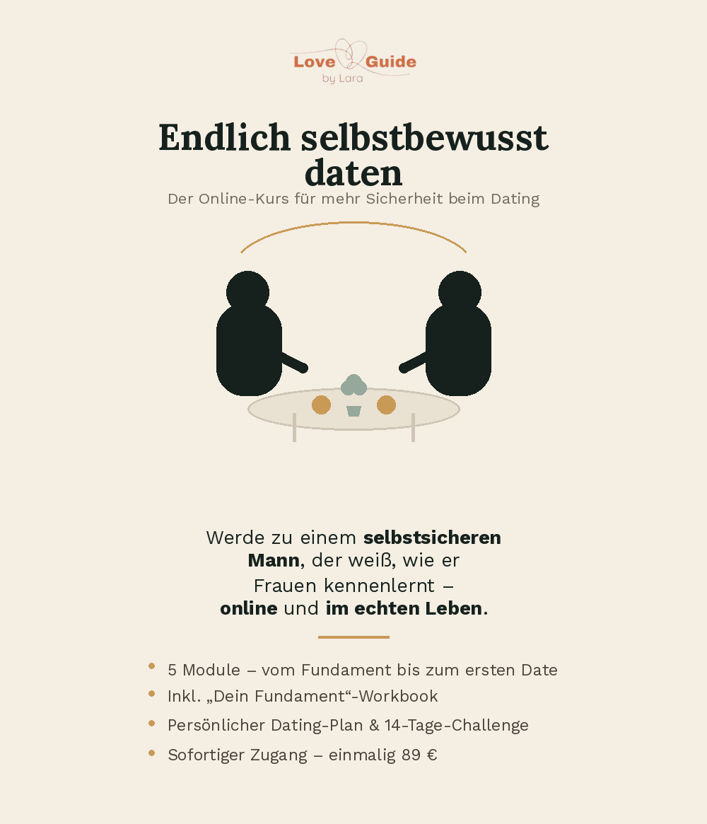 Online-Kurs "Endlich selbstbewusst daten"
